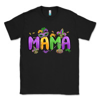 Black mardi gras mama Classic Tee - MaliasSmallBusiness