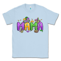 Dusty Blue mardi gras mama Classic Tee - MaliasSmallBusiness