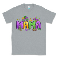 Heather Grey mardi gras mama Classic Tee - MaliasSmallBusiness