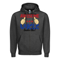 Charcoal Heather Awesome uncle Zipper Hoodie - Bettercallsaul