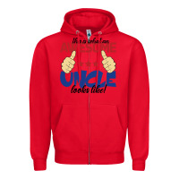 Red Awesome uncle Zipper Hoodie - Bettercallsaul