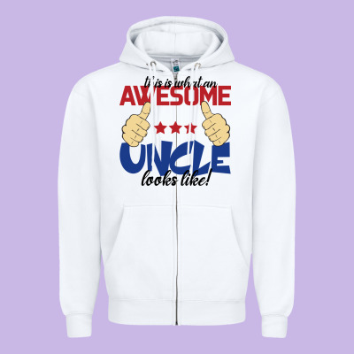 Awesome Uncle Zipper Hoodie Designed By Bettercallsaul