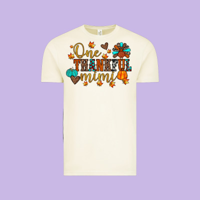 One Thankful Mimi Vintage Tee Designed By Jahusdesignshop