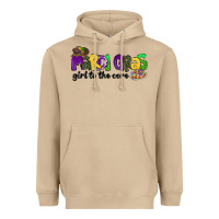 Mushroom mardi gras girl to the core Heavyweight Hoodie - CowGirlArtShop