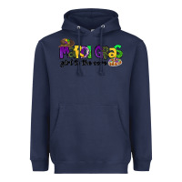 Navy mardi gras girl to the core Heavyweight Hoodie - CowGirlArtShop