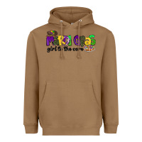 Toasted Coconut mardi gras girl to the core Heavyweight Hoodie - CowGirlArtShop