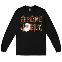 Black Feeling Jolly Long Sleeve Tee - NancyCooperArtShop