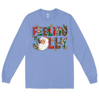 Colony Blue Feeling Jolly Long Sleeve Tee - NancyCooperArtShop