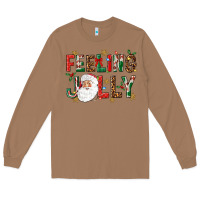Toasted Coconut Feeling Jolly Long Sleeve Tee - NancyCooperArtShop