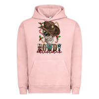Pigment Salmon howdy christmas skull Urban Hoodie - FaDigitalArtStudio