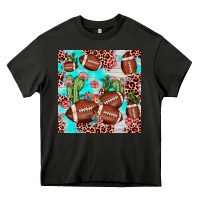 Asphalt football leopard cactus seamless pattern Heavy Core Tee - JahusDesignShop