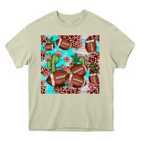 Mossy football leopard cactus seamless pattern Heavy Core Tee - JahusDesignShop