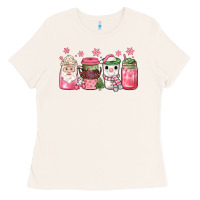 Bone pink Christmas coffee Ladies Tee - JahusDesignShop