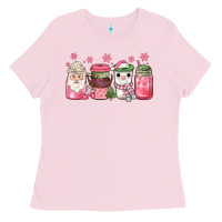 Bubblegum Pink pink Christmas coffee Ladies Tee - JahusDesignShop
