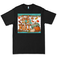 Black Just A Girl Who Loves Fall Mousepad Premium Tee - BundleAndBundleShop