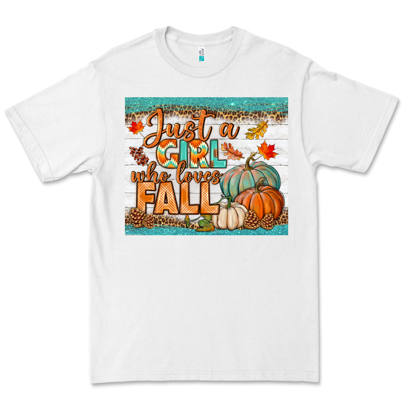 Just A Girl Who Loves Fall Mousepad Premium Tee by BundleAndBundleShop | Teevron