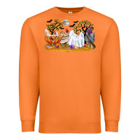 Carrot halloween chicken Premium Sweatshirt - CowGirlArtShop