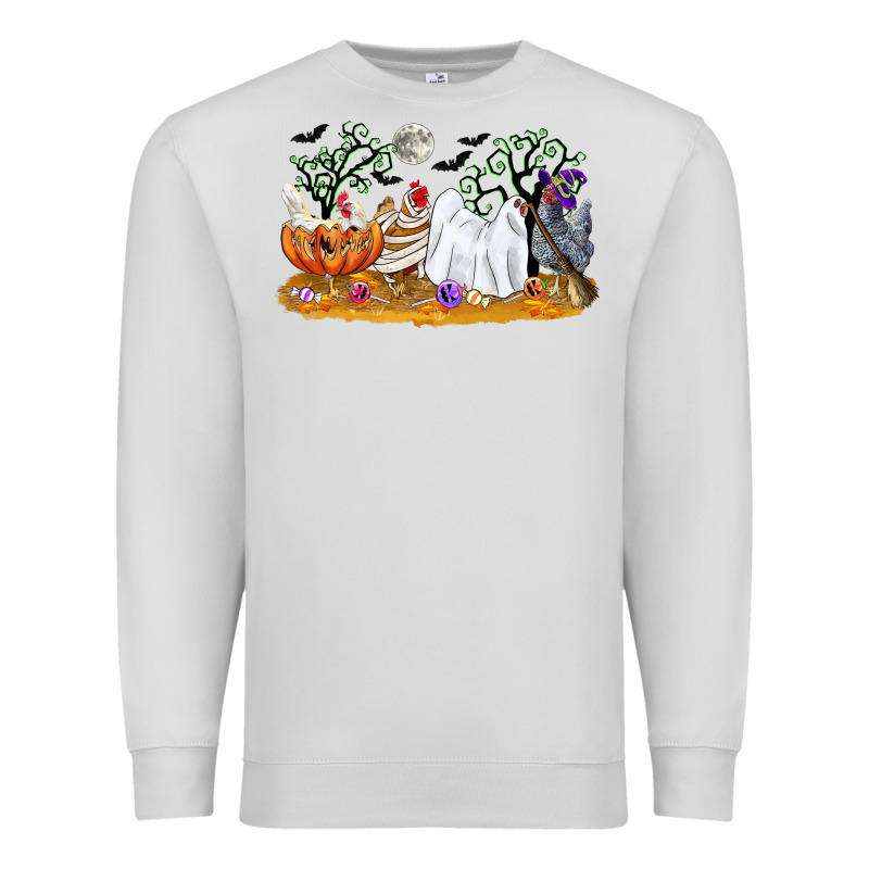 Halloween Chicken Premium Sweatshirt by CowGirlArtShop | Teevron