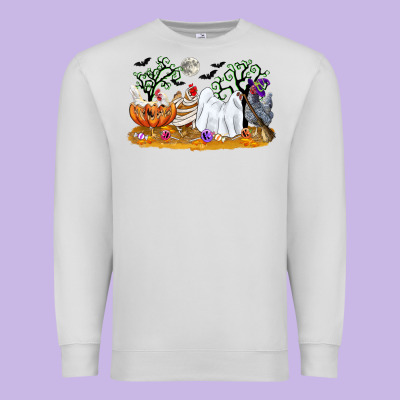 Halloween Chicken Premium Sweatshirt Designed By Cowgirlartshop