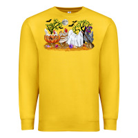 Lemon halloween chicken Premium Sweatshirt - CowGirlArtShop