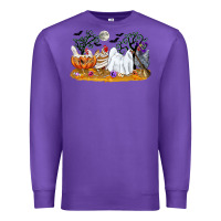 Purple halloween chicken Premium Sweatshirt - CowGirlArtShop