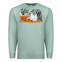 Seafoam halloween chicken Premium Sweatshirt - CowGirlArtShop