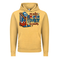Vintage Mustard make america cowboy again Vintage Hoodie - MaliasSmallBusiness