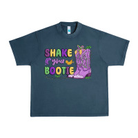 Midnight Navy shake your bootie mardi gras Urban Heavy Tee - MaliasSmallBusiness