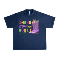 Navy shake your bootie mardi gras Urban Heavy Tee - MaliasSmallBusiness