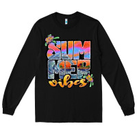 Black sum mer vibes Long Sleeve Tee - JahusDesignShop