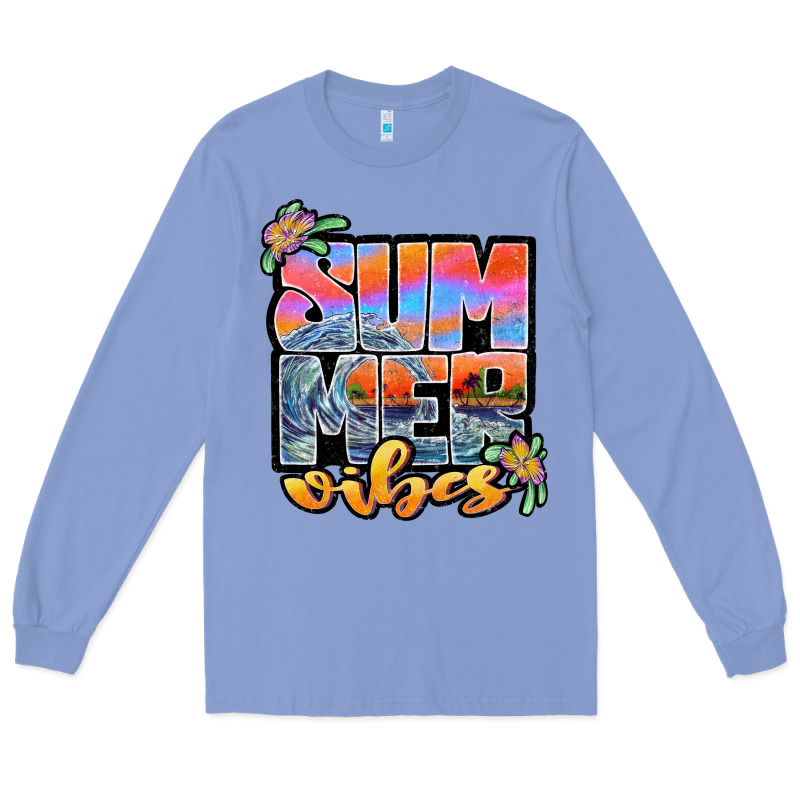 Sum Mer Vibes Long Sleeve Tee by JahusDesignShop | Teevron