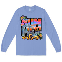 Colony Blue sum mer vibes Long Sleeve Tee - JahusDesignShop