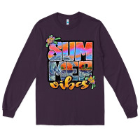 Plum sum mer vibes Long Sleeve Tee - JahusDesignShop