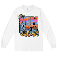 White sum mer vibes Long Sleeve Tee - JahusDesignShop