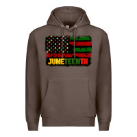 Coffee juneteenth american flag Premium Hoodie - CowGirlArtShop