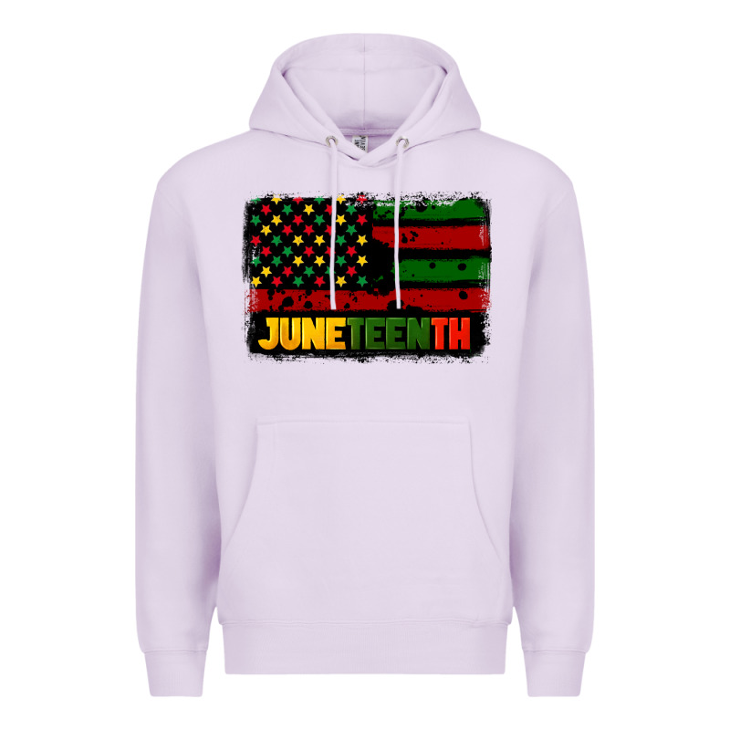 Juneteenth American Flag Premium Hoodie by CowGirlArtShop | Teevron