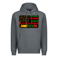 Rock juneteenth american flag Premium Hoodie - CowGirlArtShop