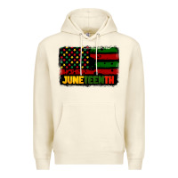 Sandshell juneteenth american flag Premium Hoodie - CowGirlArtShop