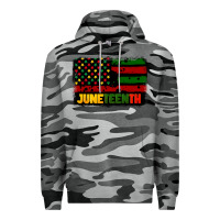 Slate Camo juneteenth american flag Premium Hoodie - CowGirlArtShop