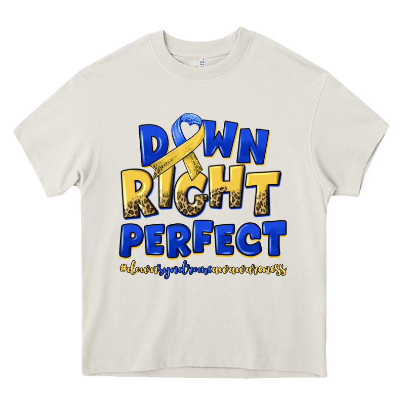Down Right Perfect Down Syndrome Heavy Core Tee by Artiststas | Teevron
