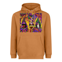 Meerkat mardi gras gnome Heavyweight Hoodie - CowGirlArtShop