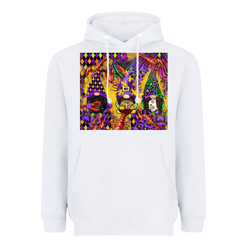 Mardi Gras Gnome Heavyweight Hoodie by CowGirlArtShop | Teevron