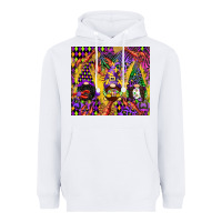 White mardi gras gnome Heavyweight Hoodie - CowGirlArtShop