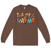 Chestnut Thankful Mama Long Sleeve Tee - MaliasSmallBusiness