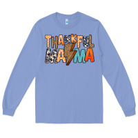 Colony Blue Thankful Mama Long Sleeve Tee - MaliasSmallBusiness