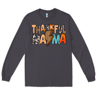 Smoke Thankful Mama Long Sleeve Tee - MaliasSmallBusiness
