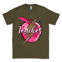 Army Green teacher lightning bolt valentine s day Classic Tee - MaliasSmallBusiness