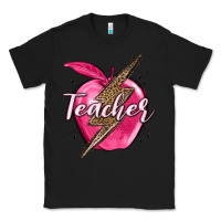 Black teacher lightning bolt valentine s day Classic Tee - MaliasSmallBusiness