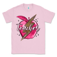 Bubblegum Pink teacher lightning bolt valentine s day Classic Tee - MaliasSmallBusiness