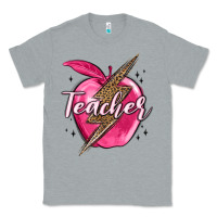 Heather Grey teacher lightning bolt valentine s day Classic Tee - MaliasSmallBusiness